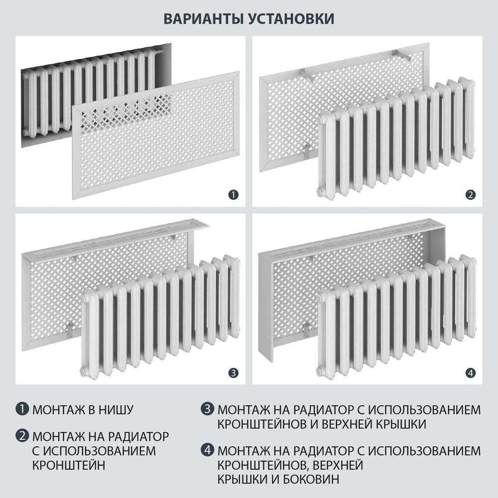 Экран для радиатора стильный дом глория