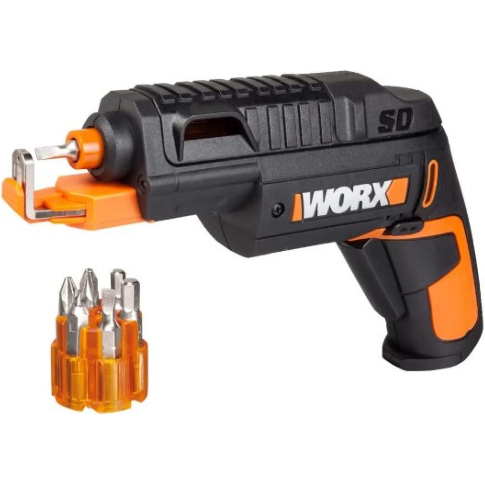 Отвертка аккумуляторная WORX WX255 SD Slide Driver, 4В, ЗУ, набор бит (6 шт)