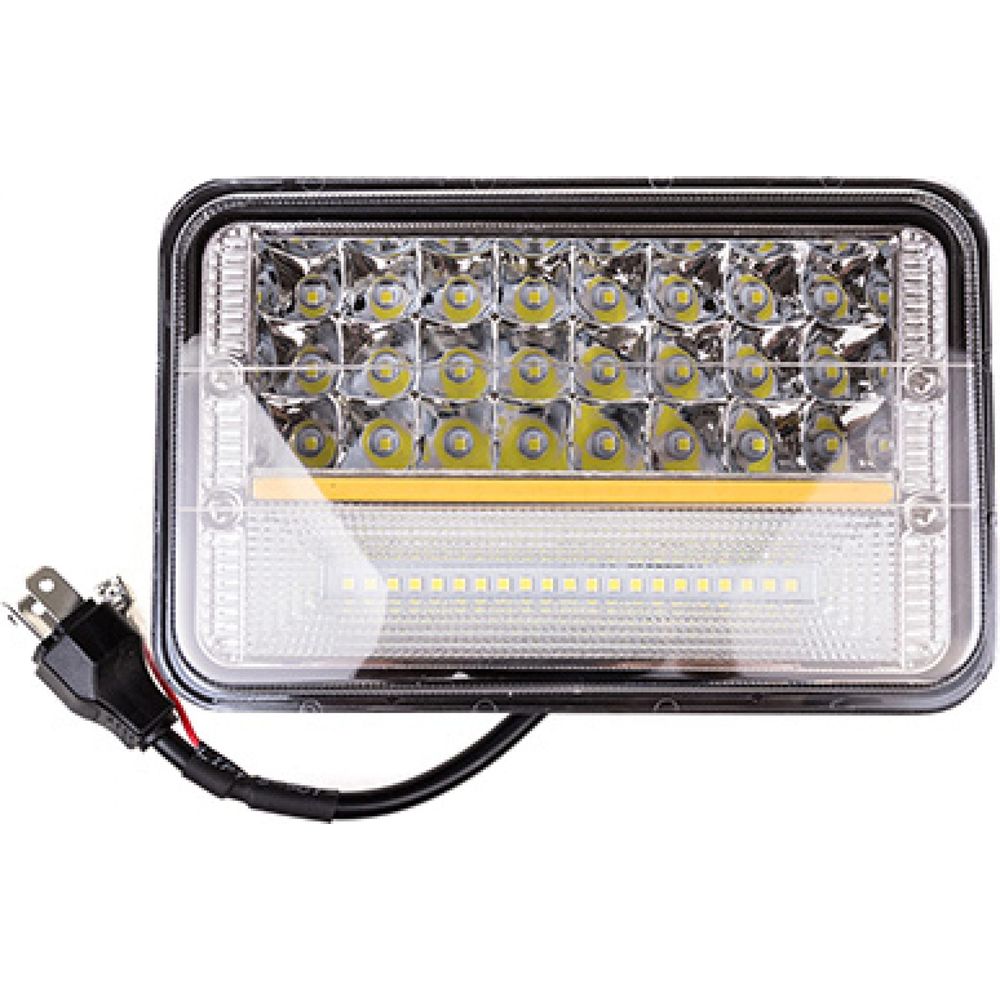 Светодиодная фара SKYWAY OFF ROAD 165*115 мм прямоугольная 12V/24V 126W  6000К 51 диода S07201071 (арт. 16207314) — купить с доставкой