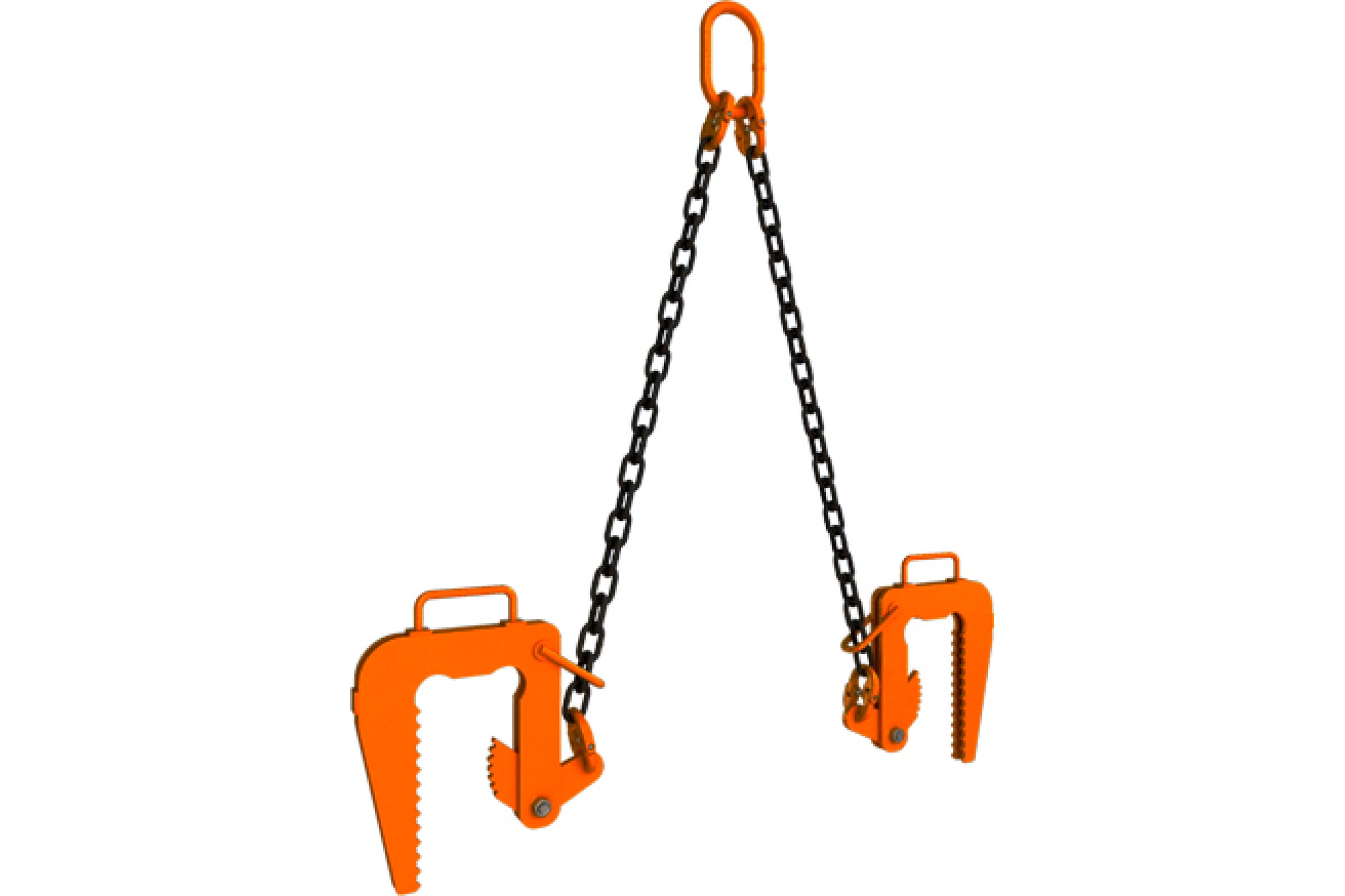 Стропы цепные траверса. Стропы и грузозахватные приспособления. Рым-болт с поворотной петлей m18 8-211-020. Lifting clamp 1. Захват для каната 2 т (4-22 мм).