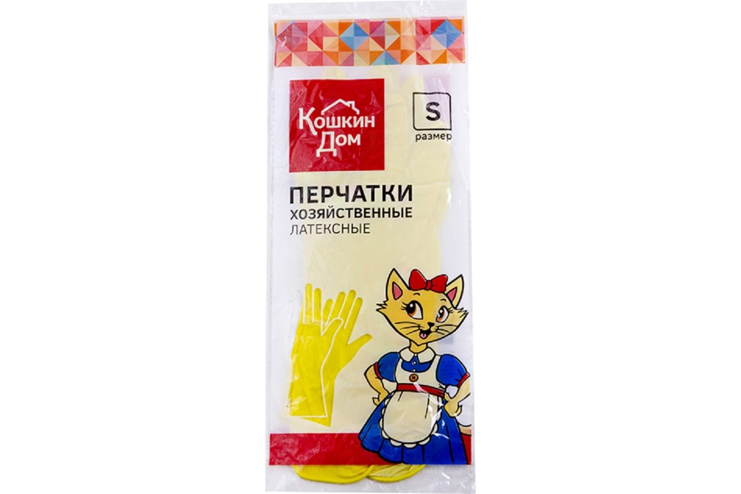 Хозяйственные резиновые перчатки КОШКИН ДОМ, размер S, 30-05-001 (арт.  16446256) — купить с доставкой