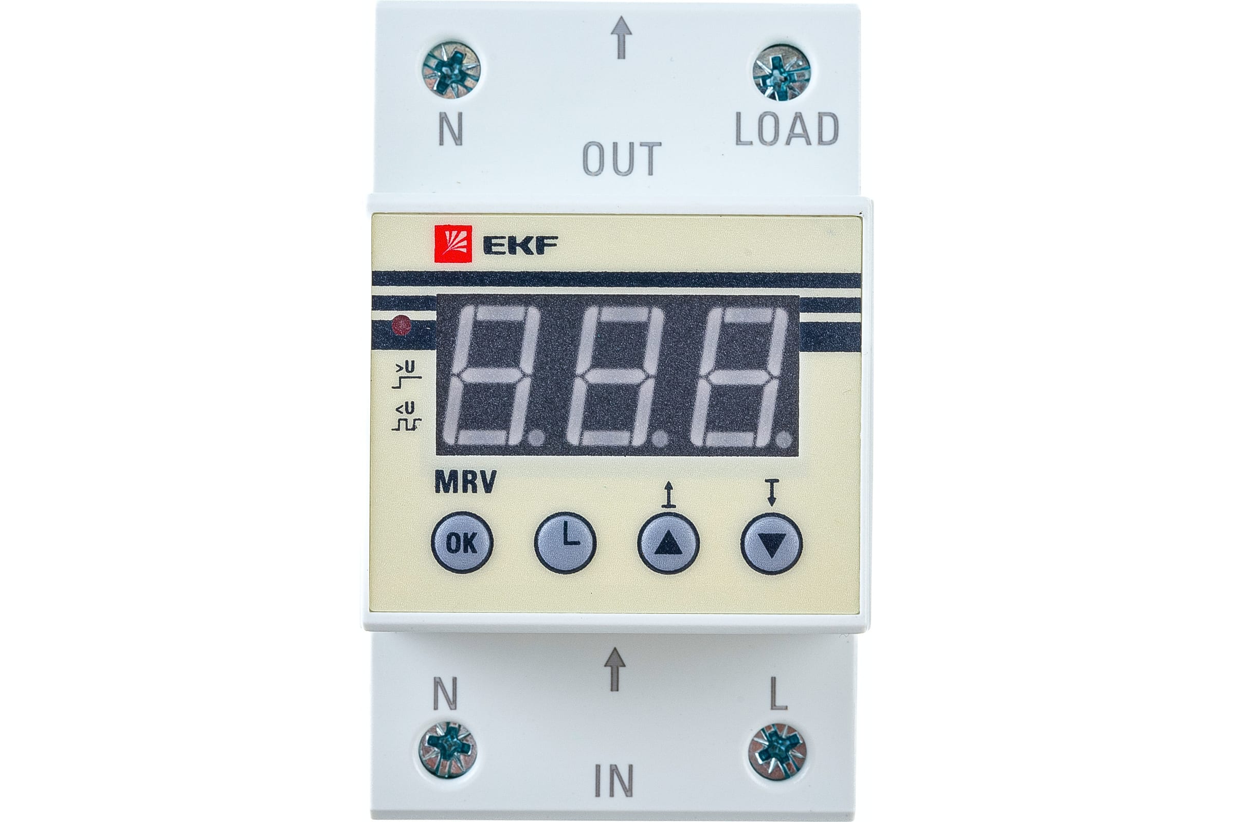 Реле напряжения и тока трехфазное с дисплеем MRVA-3 63A EKF - 1 шт - купить в ин