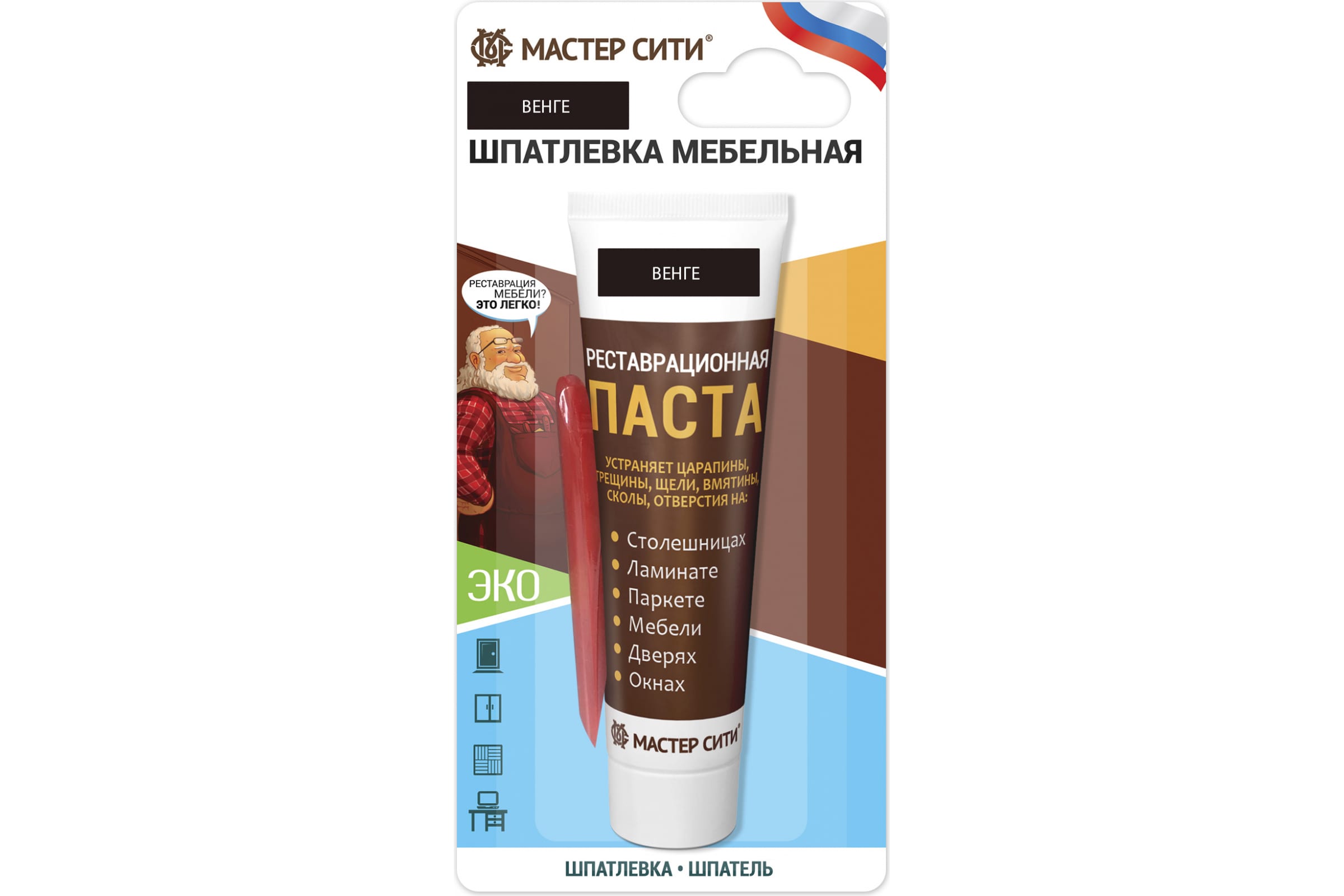 Реставрационная паста для мебели мастер сити