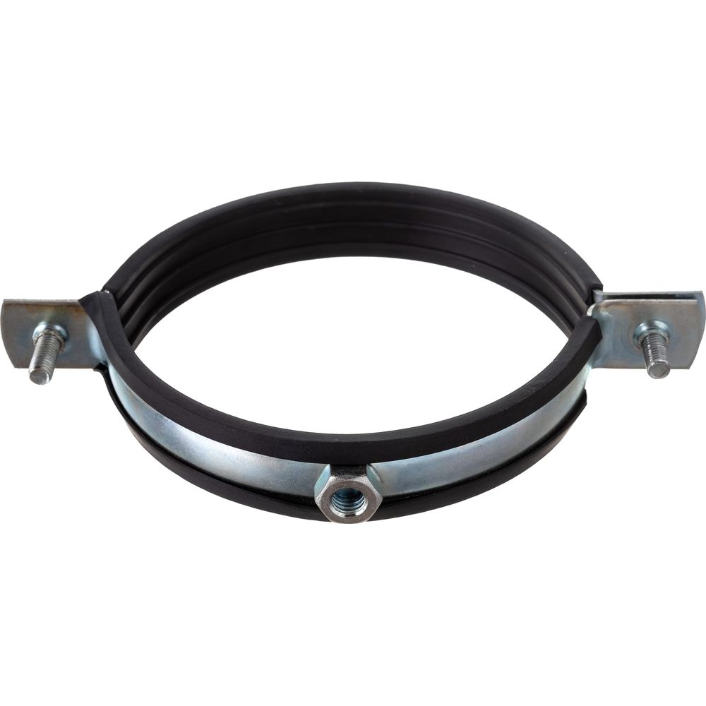 Хомут с шпилькой ø1 1/4". Хомут сантехнический с резиновым уплотнителем 110 с гайкой м8. Хомут сантехнический с резиновым уплотнителем 110 с гайкой м8. Хомут стальной 110 мм для канализационных. Хомут трубный с гайкой 110-114 w1 (4").