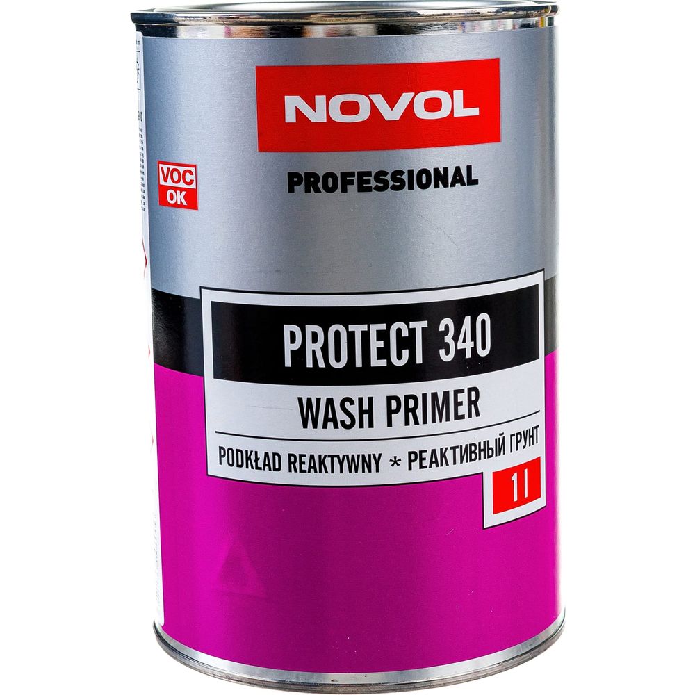 Кислотный грунт с отвердителем Novol WASH PRAIMER PROTECT 340 1л+1л X6117775