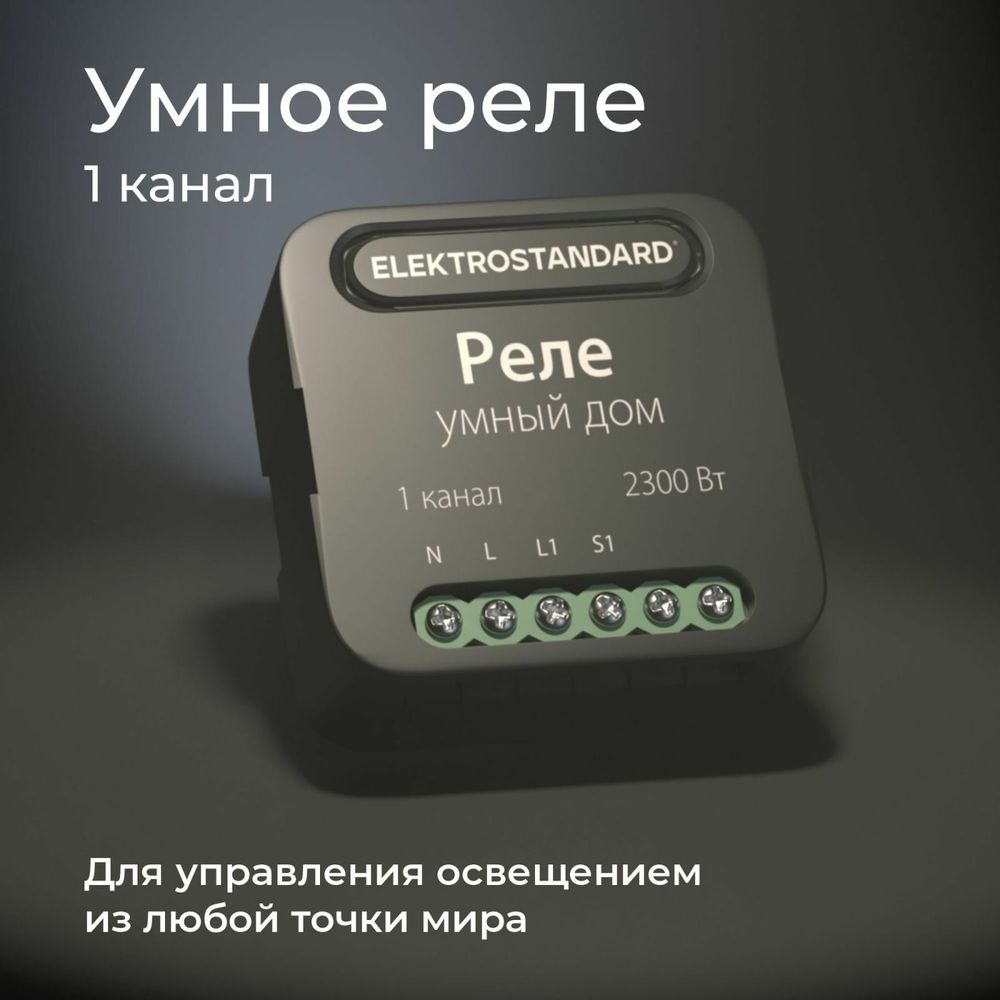 Реле Умный дом Elektrostandard- 76006/00 черный 1 канал 2300W a059324 (арт.  23323347) — купить с доставкой