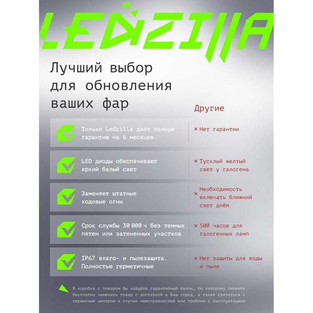 Противотуманная светодиодная автомобильная фара LEDZILLA 48Вт 12-24В  синяя-белая ФСО вспышки ПТФ дальнего света 1 шт G0001-MINI BLUE (арт.  25983815) — купить с доставкой