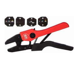 Ручные пресс-клещи КВТ СТК+4, 4 матрицы в сумке 75907 