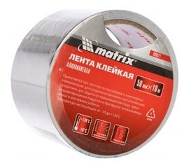 Клейкая алюминиевая лента MATRIX, 50 мм х 10 м 89071 