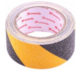 Клейкая противоскользящая лента MATRIX черно-желтая, 50 мм х 5м, 88718 