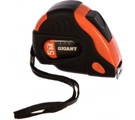 Рулетка Gigant 5x19мм, обрезиненная с автостопом GWA61123 