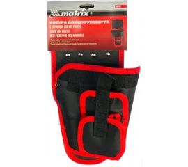 Кобура для шуруповерта с карманом для бит и сверл MATRIX 90243 