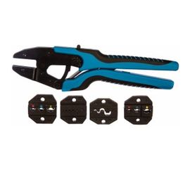 Ручные пресс-клещи КВТ СТВ+4, 4 матрицы, в сумке 75909 