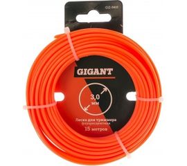 Леска для триммеров ""Круг"" флуоресцентная 3,0 мм, 15 м Gigant G12-0410 (Россия) 