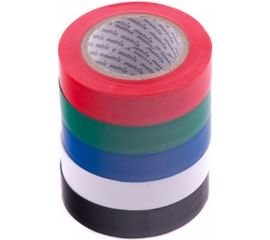 Набор изолент MATRIX, ПВХ, цветные, 15ммх10м, 5шт, 150мкм 88786 