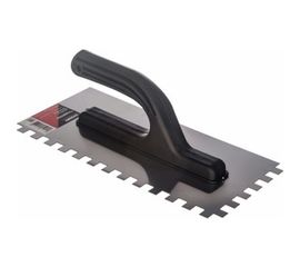 Гладилка Gigant 130х270 мм зуб 10х10 мм из нержавеющей стали с пластиковой ручкой SPT 050 