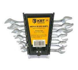 Набор гаечных рожковых ключей КВТ НКР-6 78364 