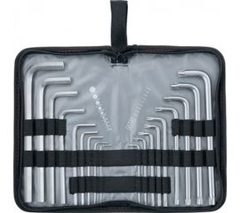 Набор удлиненных имбусовых ключей HEX-TORX, 18шт, HEX 1.5-10мм, T10-T50, CrV, сатин MATRIX 12315 