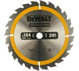 Пильный диск CONSTRUCT (184х16 мм; 24 ATB) Dewalt DT1939 