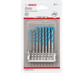Набор сверл Hex-9 MultiConstruction Impact Control (3-8 мм; 8 шт.) Bosch 2608577141 