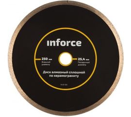 Диск алмазный сплошной по керамограниту (250х25.4 мм) Inforce 11-01-512 