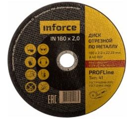 Диск отрезной по металлу (180х22х2 мм) Inforce 11-01-114 