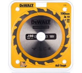 Пильный диск CONSTRUCT (190х30 мм; 18 ATB) Dewalt DT1943 