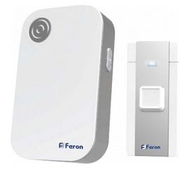 Электрический дверной звонок FERON 36 мелодий, белый, серый, E-372 23685 