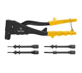 Заклепочник для резьбовых заклепок M3. M4. M5. M6 TOPEX 43E 