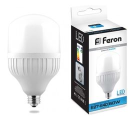 Светодиодная лампа 60W 230V E40 6400K Feron LB-65 25782 