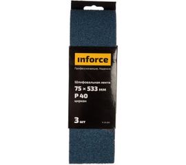 Лента шлифовальная (3 шт; 533х75 мм; P40) Inforce 11-01-503 