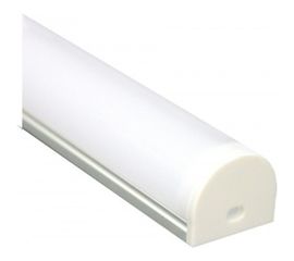 Алюминиевый круглый широкий профиль, серебро Feron CAB283 10302 