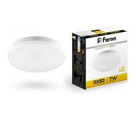 Светодиодная лампа FERON 7W 230V GX53 2700K, LB-451 25831 