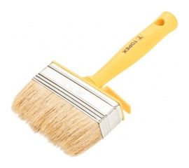 Кисть ракля 100 x 30 мм (пластиковая ручка, натуральная щетина) TOPEX Стандарт 20B966 