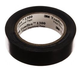 Изолента ПВХ 3М Temflex 1300 черная, рулон 15 мм x 10 м 7100080349 