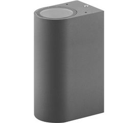 Садово-парковый светильник FERON DH015 230V без лампы 2хGU10, 81х150х92 мм, серый 11884 