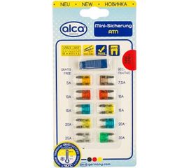 Флажковые предохранители Alca мини в блистере 10 шт 670 000 