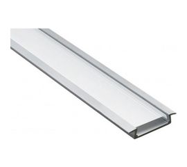 Алюминиевый встраиваемый широкий профиль, серебро Feron CAB252 10293 