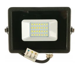 Светодиодный прожектор 2835 SMD 30W 6400K IP65 AC220V/50Hz, черный с матовым стеклом Feron LL-920 32101 