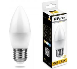 Светодиодная лампа FERON 7W 230V E27 2700K, LB-97 25758 