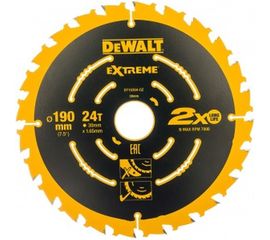 Диск пильный Extreme по дереву (190х30х1,65 мм; Z24) DeWALT DT 10304 