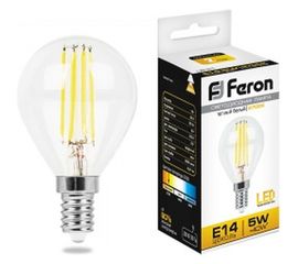 Светодиодная лампа FERON 5W 230V E14 2700K, LB-61 25578 