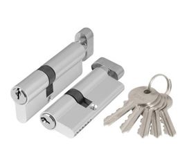 Цилиндровый механизм с вертушкой AJAX AX102/80 mm 30+10+40 CP хром 5 кл. 39847 