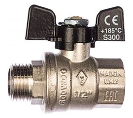 Шаровый кран Bugatti OREGON 1/2" в/н бант артикул 3070060 ИС.081014 