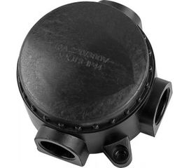 Монтажная разветвительная коробка FERON 380V, 90х44х102, черный, КЭМ 1-10-3М, 29847 