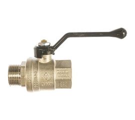 Шаровый кран Н/В Ду-20 /3/4" ручка черная Bugatti OREGON 3050068 