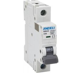 Автоматический выключатель ANDELI DZ66-63/1P 50A 6kA х-ка C ADL01-233 