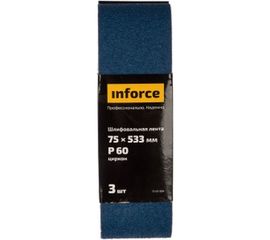 Лента шлифовальная (3 шт; 533х75 мм; P60) Inforce 11-01-504 