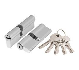 Цилиндровый механизм AJAX AX200/80 mm 30+10+40 CP хром 5 кл. 39861 