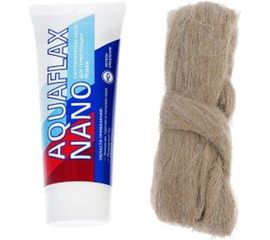 Уплотнительная паста 270 грамм, тюбик+лен ЕВРО 40 грамм Aguaflax nano 04055 